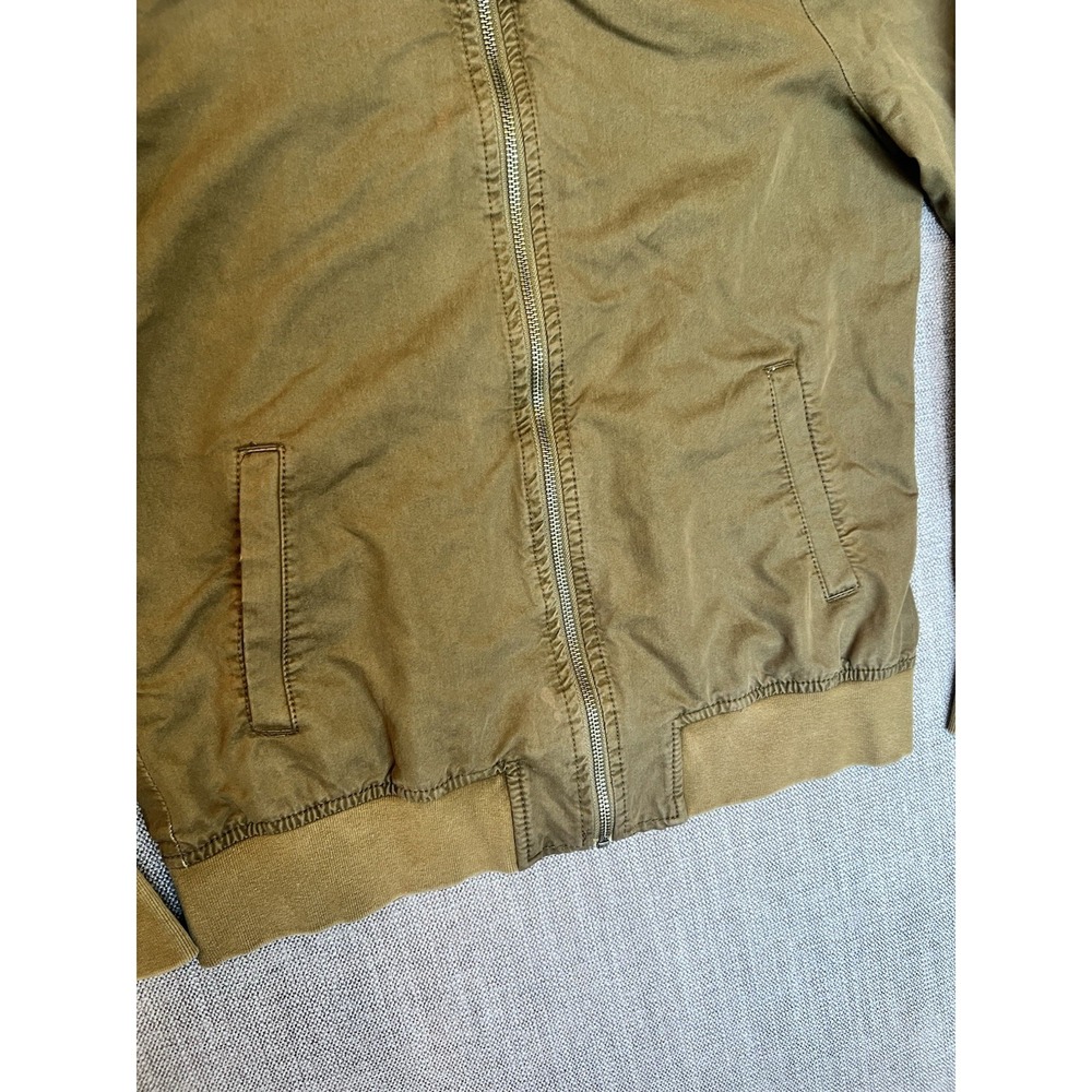 Hinge Olive Bomber Jacket Women's XS Zip Front Lightweight Seattle - Picture 5 of 12